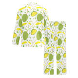 Durian pattern background Men's Long Pajama Set