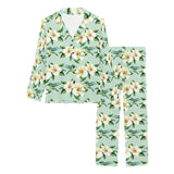 Hummingbird Pattern Print Design 01 Women's Long Pajama Set