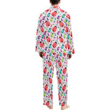 Ladybug Pattern Print Design 03 Men's Long Pajama Set