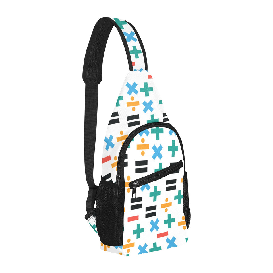 Math Pattern Print Design 05 All Over Print Chest Bag