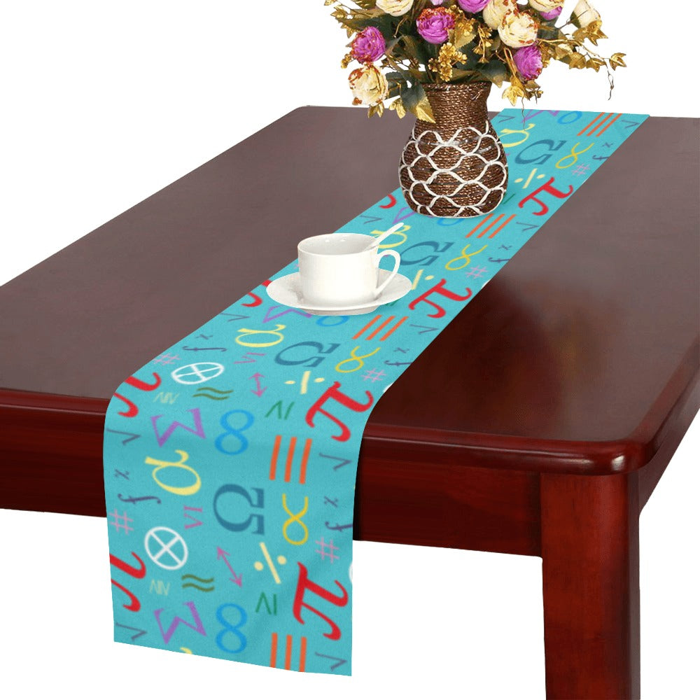 Math Pattern Print Design 02 Table Runner