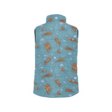 Sea otters pattern Men's Padded Vest