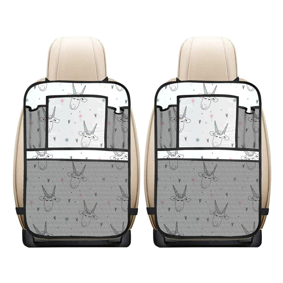 Cute goat design pattern Car Seat Back Organizer