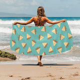 Sandwich Pattern Print Design 03 Beach Towel