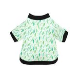 Green Peas Pattern Print Design 01 All Over Print Pet Dog Round Neck Fuzzy Shirt