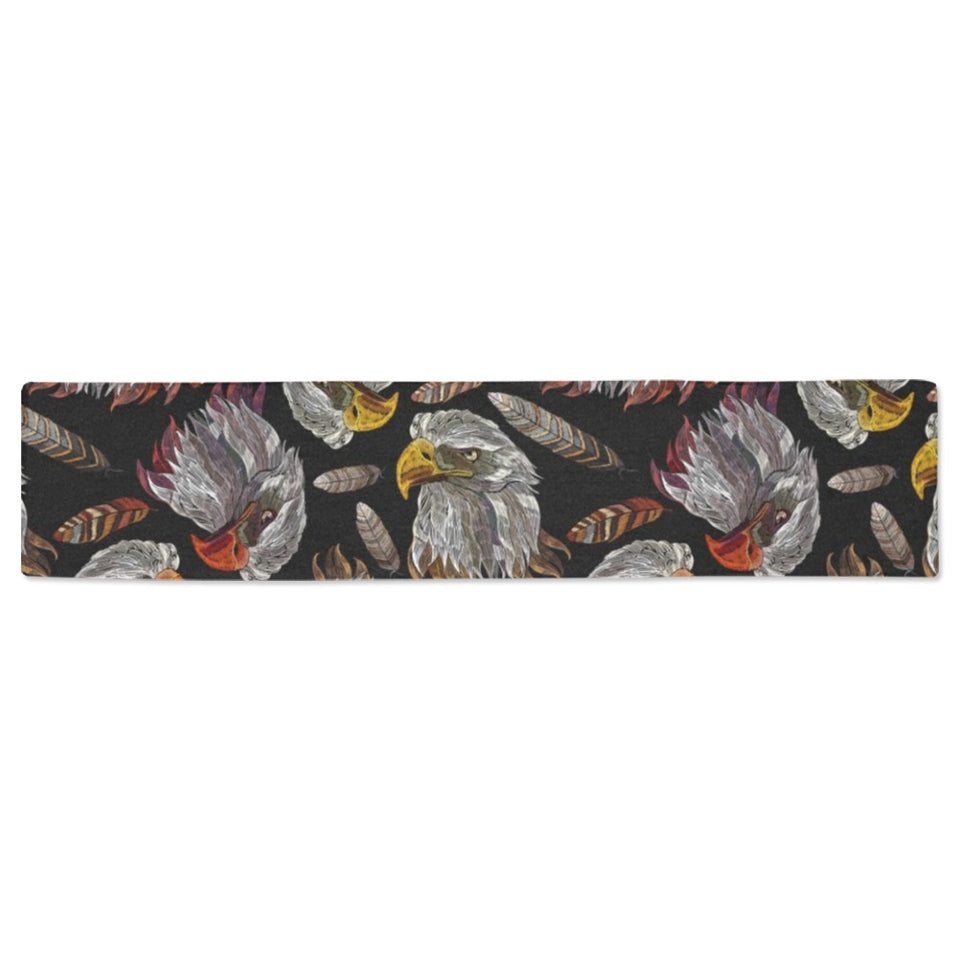 Eagle Pattern Print Design 05 Table Runner