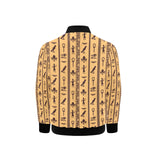 Egypt Hieroglyphics Pattern Print Design 02 Kids' Boys' Girls' Bomber Jacket