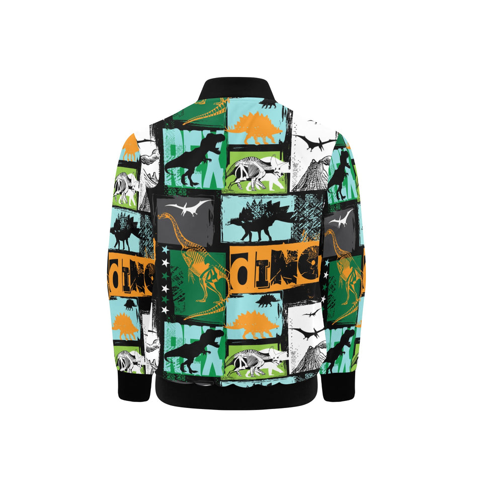 dinosaurs print pattern Kids' Boys' Girls' Bomber Jacket