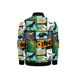 dinosaurs print pattern Kids' Boys' Girls' Bomber Jacket