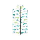 watercolor crocodile pattern Men's Padded Vest