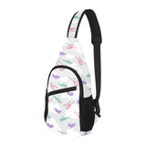Helicopter plane pattern All Over Print Chest Bag