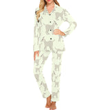 Little young goat pattern Women's Long Pajama Set
