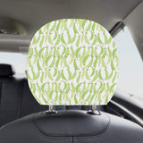 Green Peas Pattern Print Design 03 Car Headrest Cover