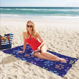 Dog Paws Pattern Print Design 02 Beach Towel