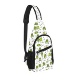 Sketch funny frog pattern All Over Print Chest Bag