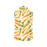 Carrot Pattern Print Design 01 Men's Padded Vest