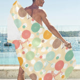 Bicycle Pattern Print Design 01 Beach Towel