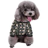 Hummingbird Pattern Print Design 03 All Over Print Pet Dog Round Neck Fuzzy Shirt