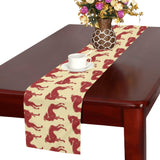 Greyhound Pattern Print Design 04 Table Runner