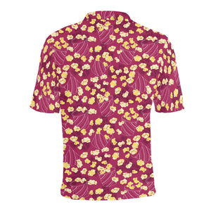 Popcorn Pattern Print Design 02 Men's All Over Print Polo Shirt