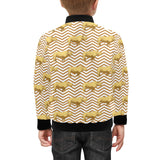 Rhino yellow theme pattern Kids' Boys' Girls' Bomber Jacket