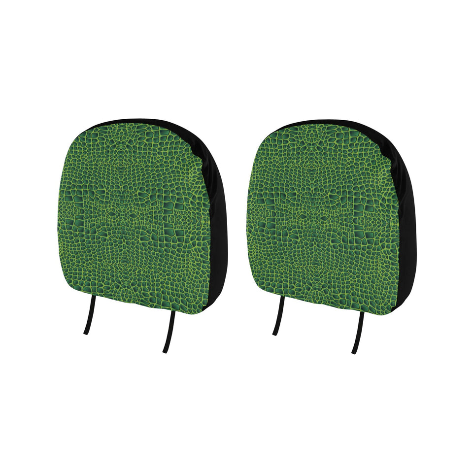 Crocodile Skin Printed Car Headrest Cover