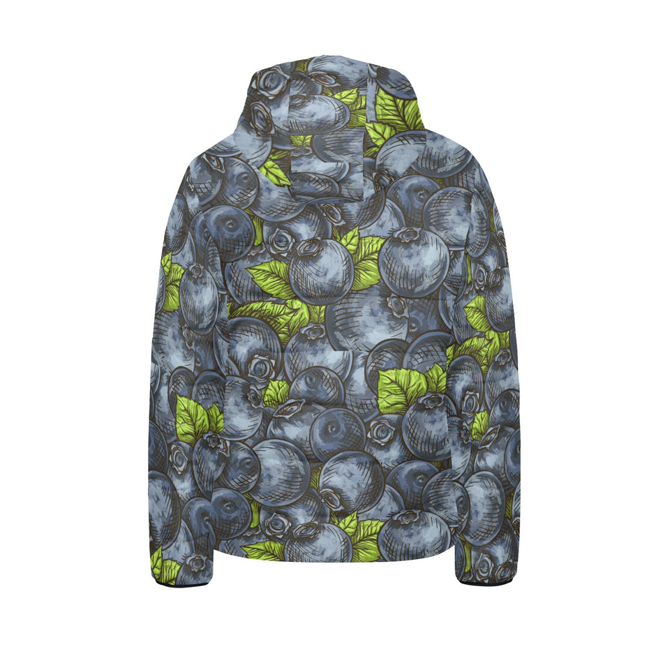 blueberry pattern Kids' Boys' Girls' Padded Hooded Jacket