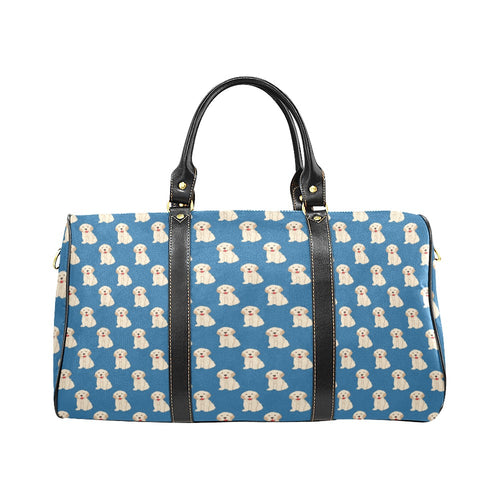 Golden Retriever Pattern Print Design 03 Travel Bag