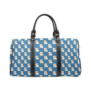 Golden Retriever Pattern Print Design 03 Travel Bag