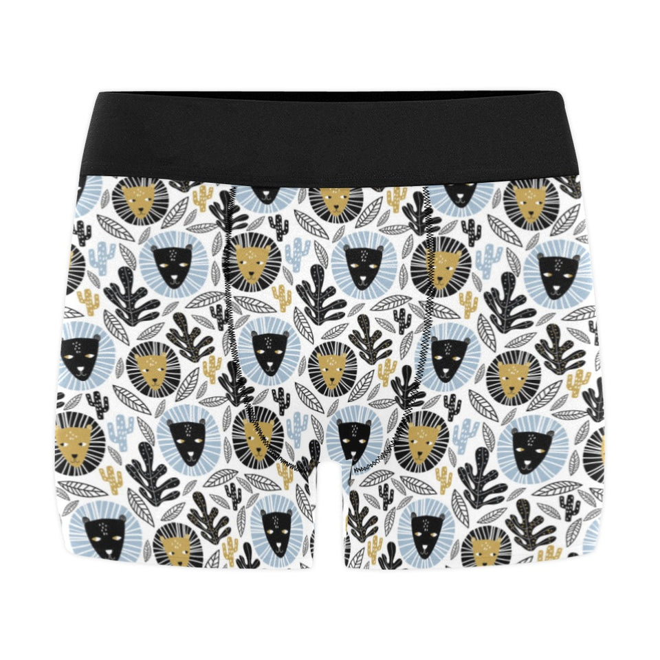 Lion Pattern Print Design 05 Men's All Over Print Boxer Briefs Men's Underwear