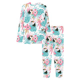 Toucan tropical flower leave pattern Women's All Over Print Pajama Set