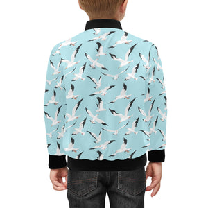 Seagull Pattern Print Design 01 Kids' Boys' Girls' Bomber Jacket