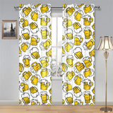 Beer design pattern Gauze Curtain