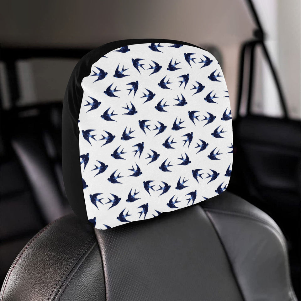 Swallow Pattern Print Design 03 Car Headrest Cover
