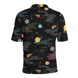 space pattern Men's All Over Print Polo Shirt