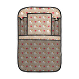 English Bulldog Pattern Print Design 05 Car Seat Back Organizer