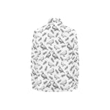 Pigeon Pattern Print Design 05 Women's Long Sleeve Polo Shirt