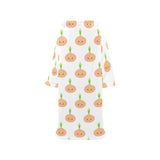 cute onions smiling faces Blanket Robe with Sleeves