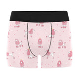 Poodle dog pink color theme Men's All Over Print Boxer Briefs Men's Underwear