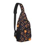 Halloween pattern Pumpkin background All Over Print Chest Bag