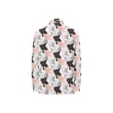 Pig Pattern Print Design 05 Women's Long Sleeve Polo Shirt
