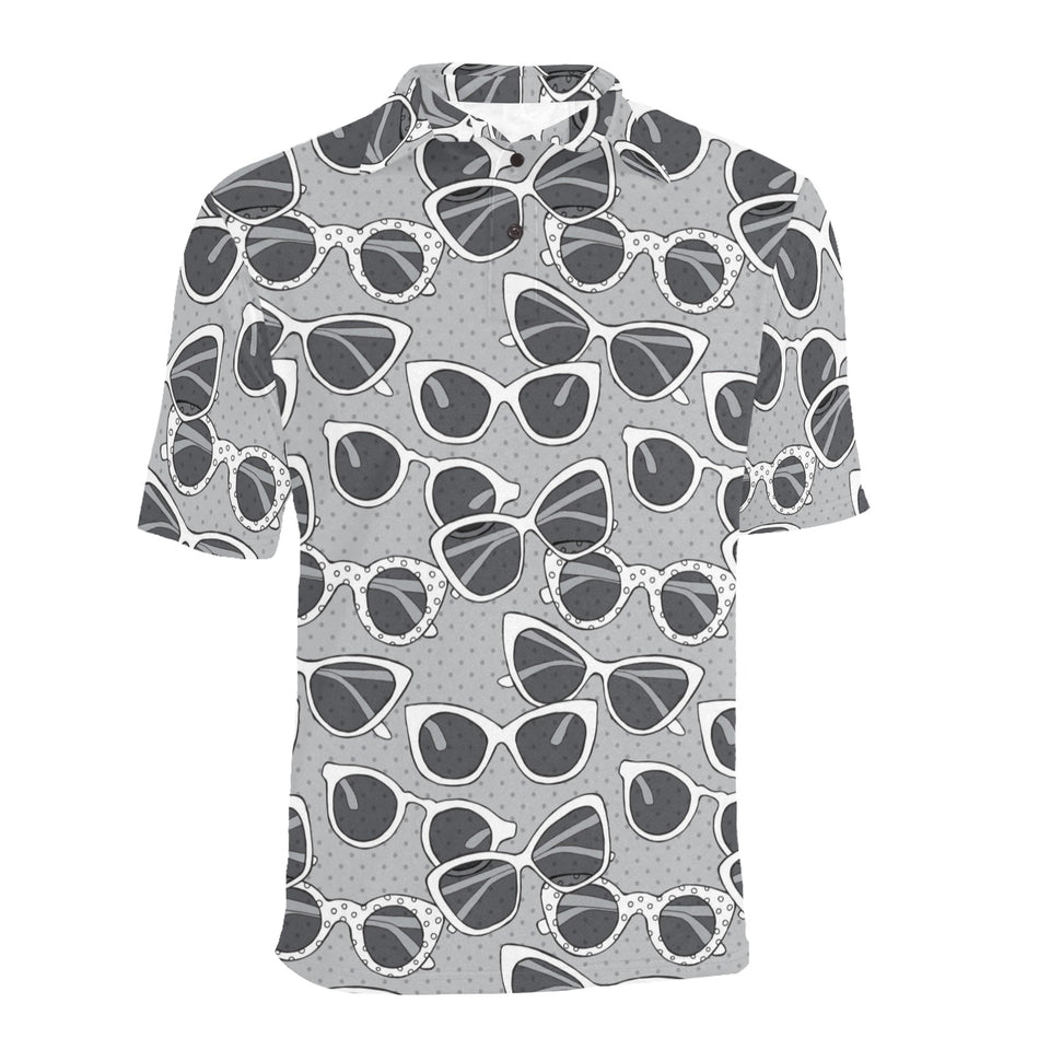 Sun Glasses Pattern Print Design 04 Men's All Over Print Polo Shirt