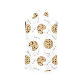 Sketch style cookie pattern Women's Padded Vest