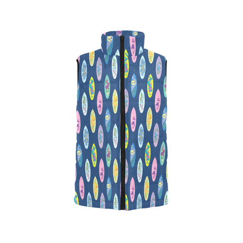 Surfboard Pattern Print Design 03 Men's Padded Vest