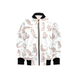 Cute sea otters pattern Kids' Boys' Girls' Bomber Jacket
