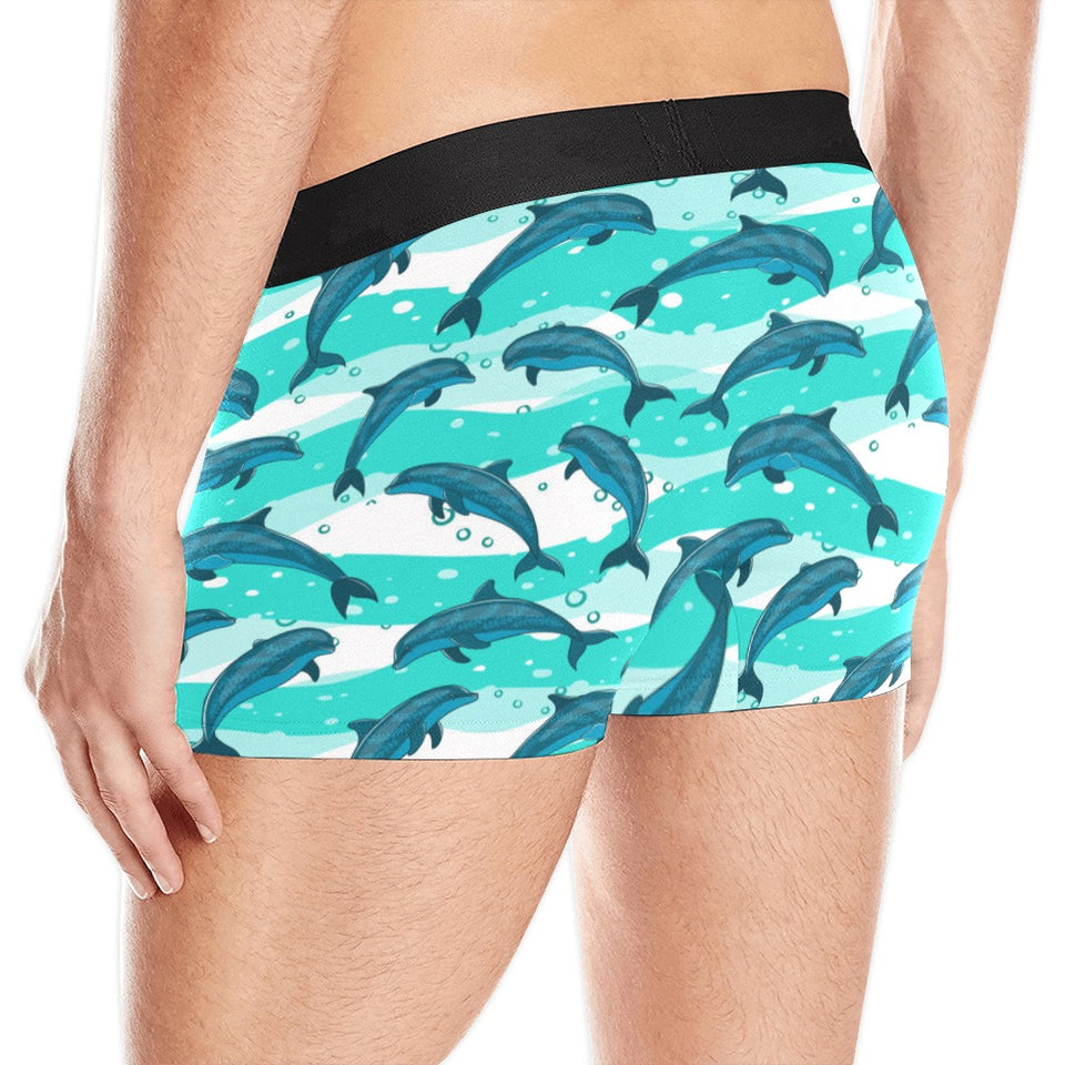 Dolphin sea pattern Men's All Over Print Boxer Briefs Men's Underwear
