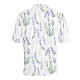 Hand painting Watercolor Lavender Men's All Over Print Polo Shirt