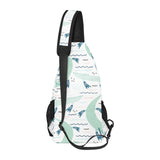 Crocodile diver pattern All Over Print Chest Bag