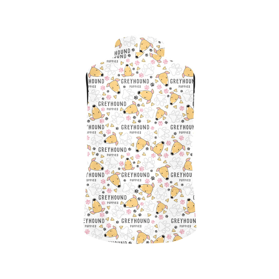 Greyhound Pattern Print Design 03 Men's Padded Vest