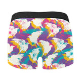 Colorful crow illustration pattern Men's All Over Print Boxer Briefs Men's Underwear